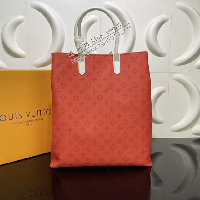 LOUIS VUITTON專櫃新款包包 路易威登Carry It手袋 LV2021男士春夏老花字體絲印tote托特包 M46112  ydh4123